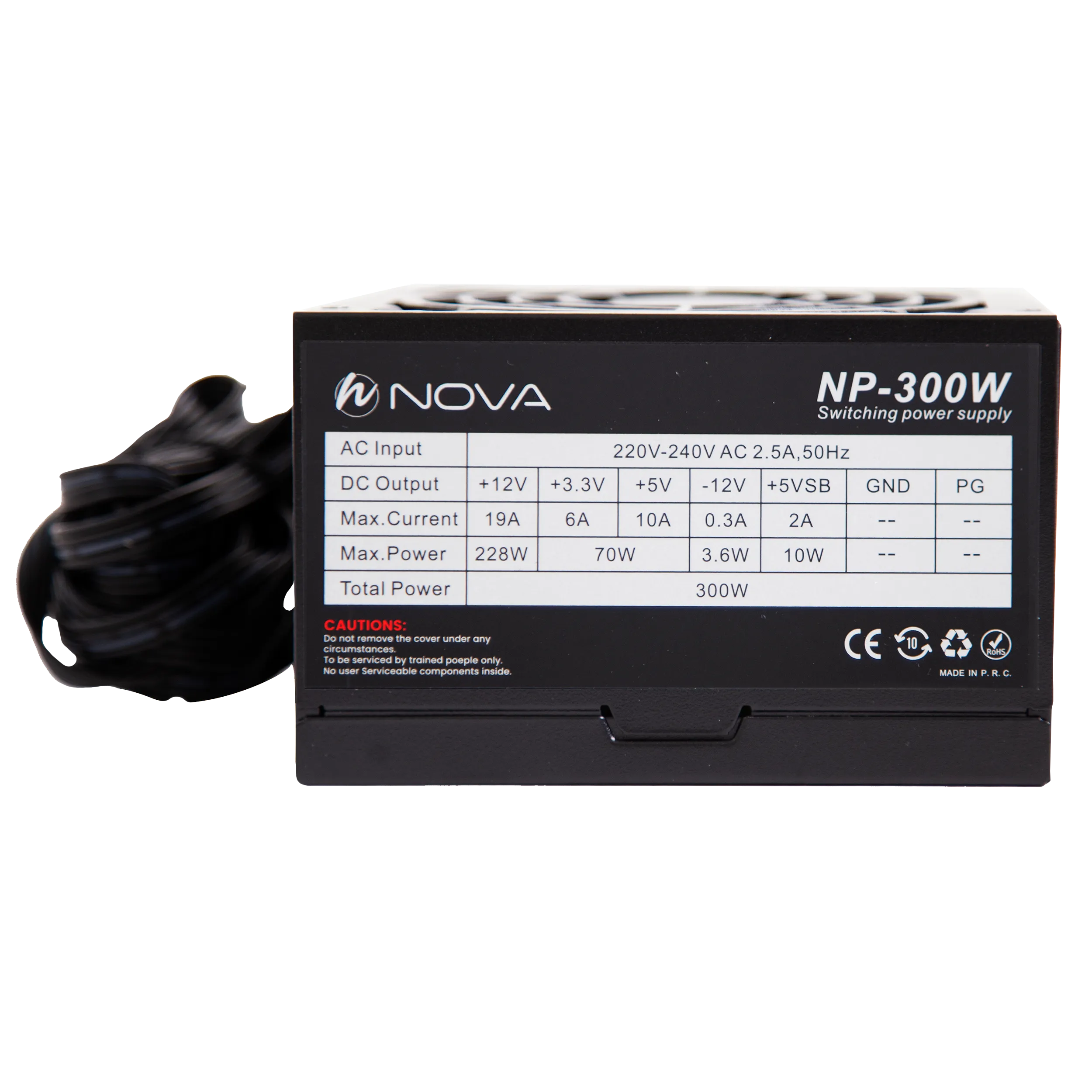 پاور کامپیوتر 300 وات نوا مدل NOVA NP-300 80Plus - 4