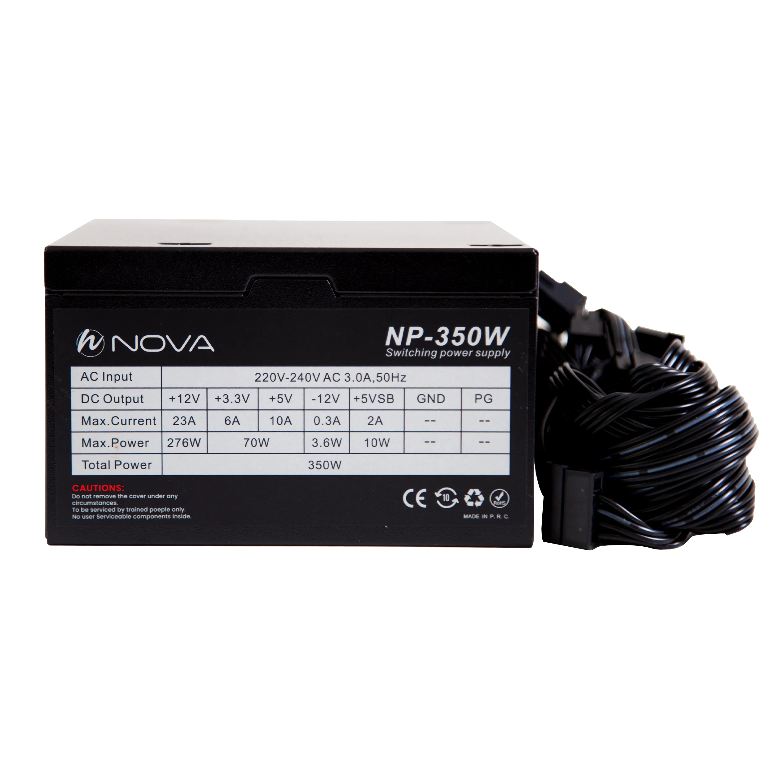 پاور کامپیوتر 350 وات نوا مدل NOVA NP-350 80Plus - 4