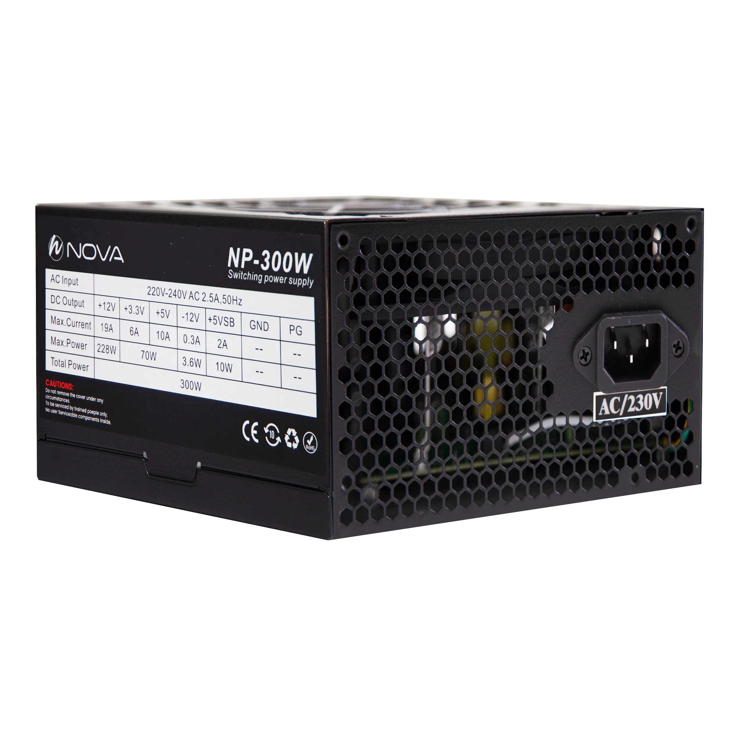 پاور کامپیوتر 300 وات نوا مدل NOVA NP-300 80Plus