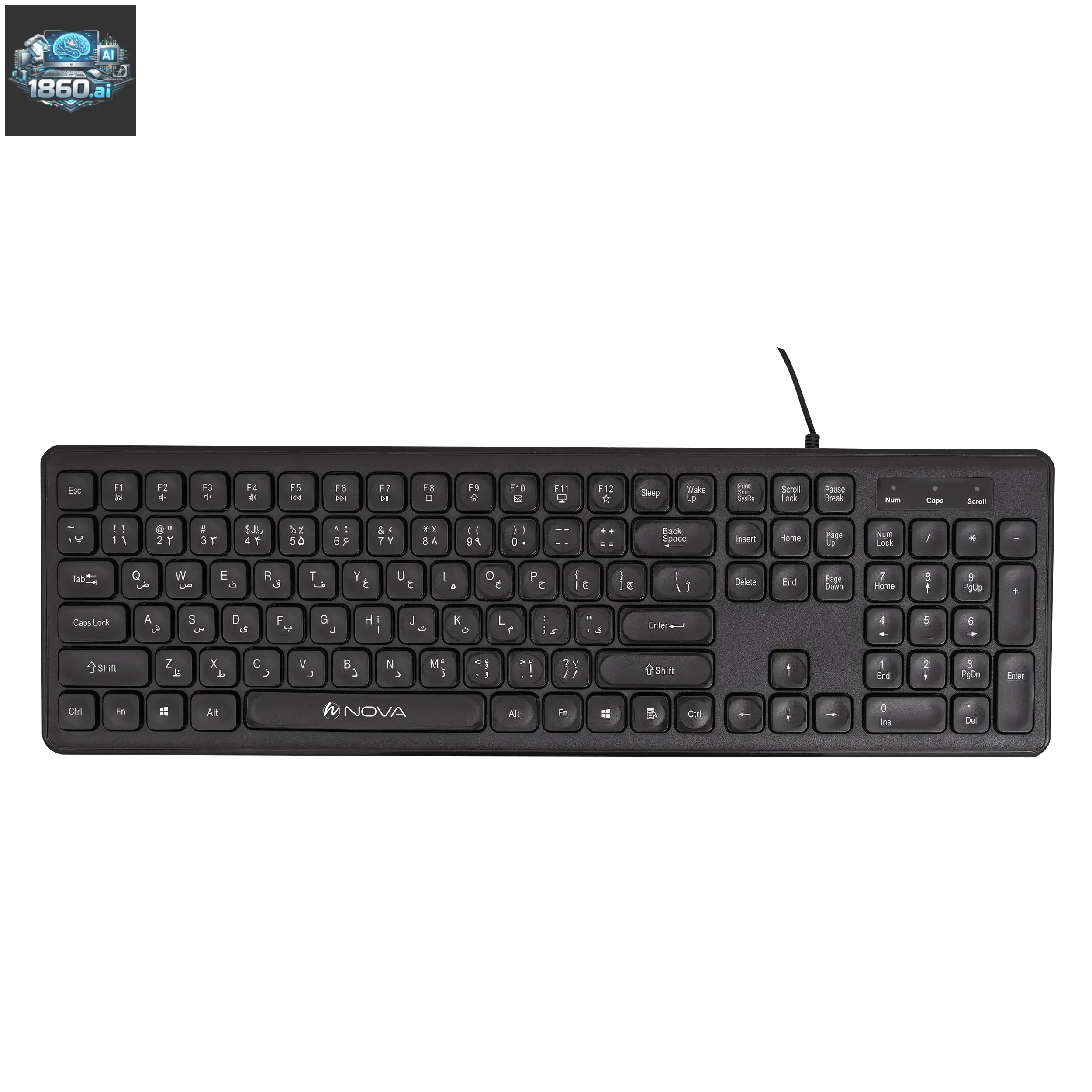 کیبورد باسیم نوا مدل NOVA NK-101 | فروشگاه هجده شصت | 1860.ai - 1
